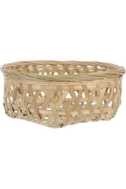 GENERAL Woven Fruit Basket Wood Woven Storage Basket Countertop Organizer Con...