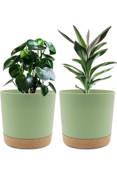 GENERAL Qc Qh Indoor Gardening Drain Holes Removable Base Plant Pot Set