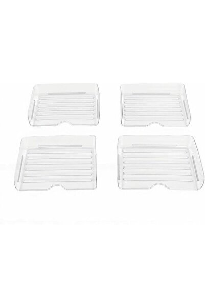 GENERAL Stackable Acrylic Storage Tray, 4 Layer Modular Desktop File Organize...