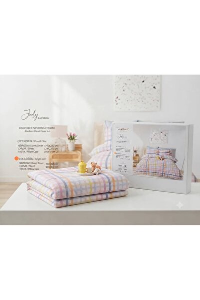 İSTANBUL HOME COLLECTION RANFORCE T.K. NEVRESİM TAKIMI JADY RAİNBOW
