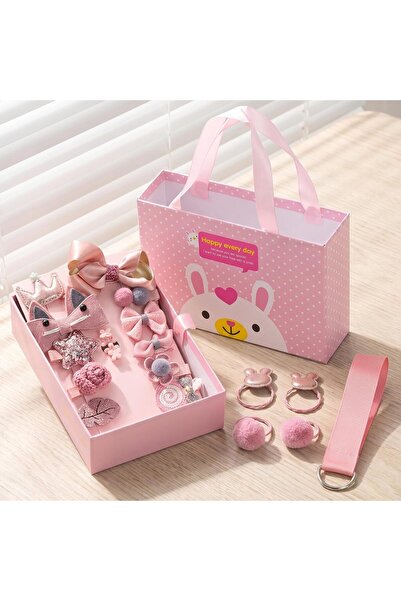 CozyNook 18PCS Girls Hair Accessories Set with Gift Box, Clips & Hair Ties Cu...