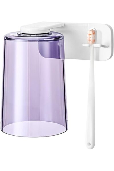 Generic Cups for Bathroom Magnetic Wall Mount Inverted Toothbrush Holder