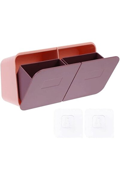 SEMOOR Storage Box Wall-Mounted Cotton Swab Storage Box Makeup Cotton Pad Cos...