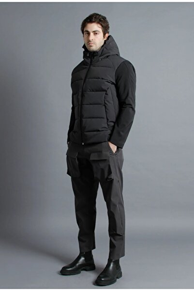 Isaora Hybrıt Down Jacket Erkek Dark Grey Jacket M23j7008-fw23-drg