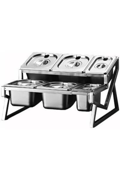 Generic Stainless Steel Spice Rack Organizer with Cover, 2 Row Compartment Co...