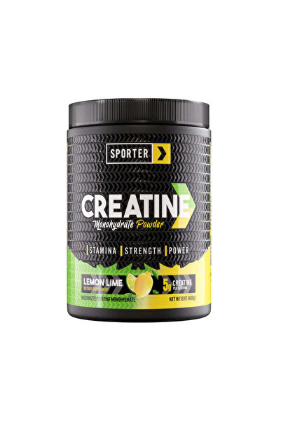 Sporter Creatine Monohydrate, Lemon Lime Flavor, 400 g