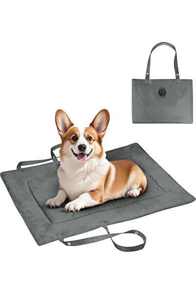 GENERAL Reversible Waterproof Dog Bed Pad for Camping Travel, Portable Car Se...