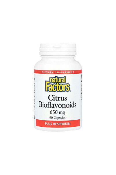 Natural Factors بيوفلافونويدات الحمضيات 650 ملغ - 90 كبسولة