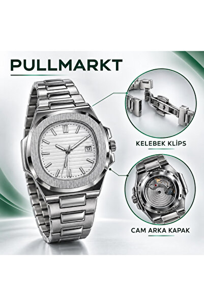 pullmarkt Glass Back - Butterfly Clip - Men's Wristwatch