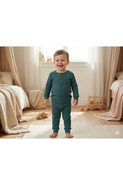 Momivi Kids Бебешки и детски унисекс комплект от 2 части (горнище и долнище) ...