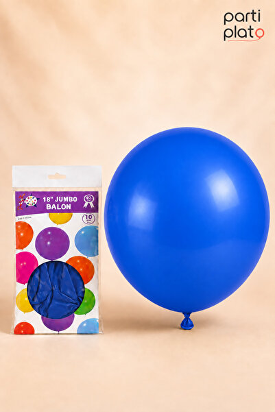HBK Balon بالونات HBK من اللاتكس باللون الأزرق الداكن مقاس 18 بوصة 45 سم 10 ق...