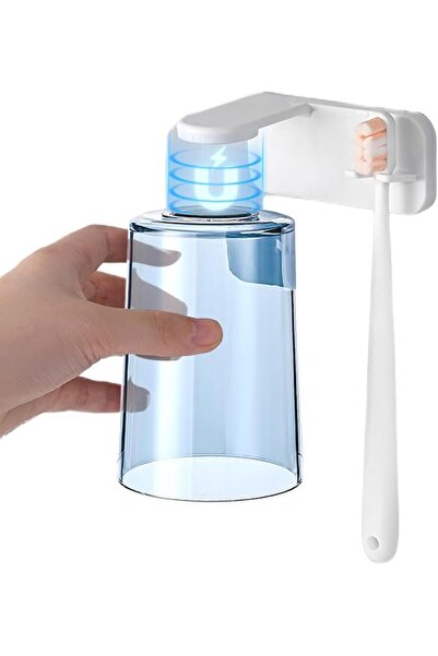 Generic Bathroom Cups Adhesive Magnetic Toothbrush Holder, Wall Mount