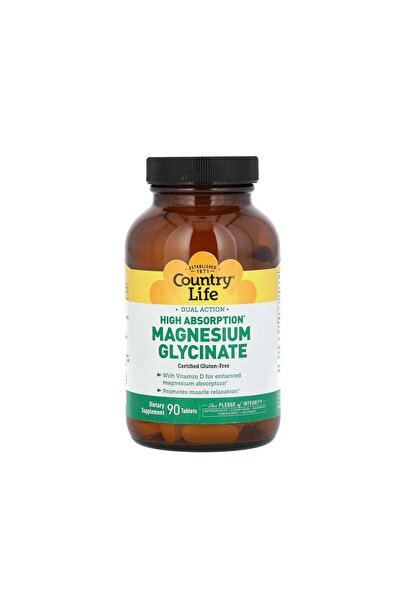 COUNTRY LIFE Dual Action Magnesium Glycinate - 90 Tablets