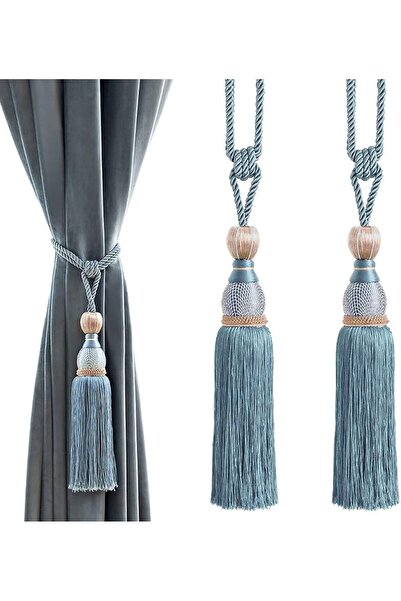 MELODIEUX Decorative Curtain Tiebacks Ball Tassels Holdbacks - Home Office Wi...