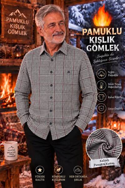Beyome Flannel Cotton Winter Shirt |   Single Pocket Cotton Shirt