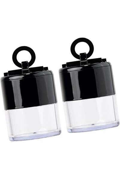 vaguelly 2pcs Portable Loose Powder Container Puff Mushroom Makeup Powder Box...