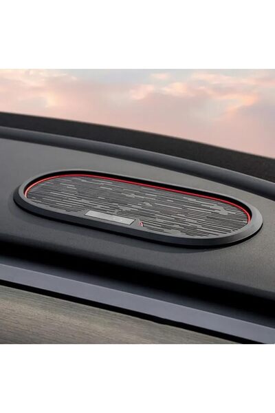 GENERAL Car Dashboard Anti-Slip Mat PVC Storage Pad Organiser Black & Red, Ve...