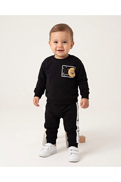 voyyo kids baby Baby Boy Seasonal Printed Back Print Crew Neck Long Sleeve Be...