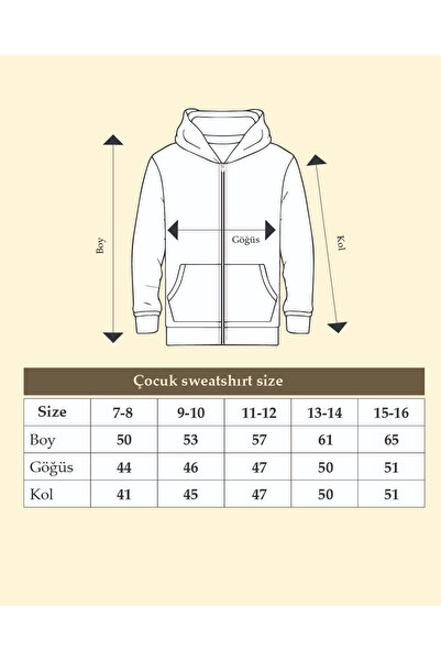 HAI COLLECTİON Kız Çocuk 3 İplik Kapüşonlu Hırka – Fermuarlı Cepli Günlük Sweatshirt