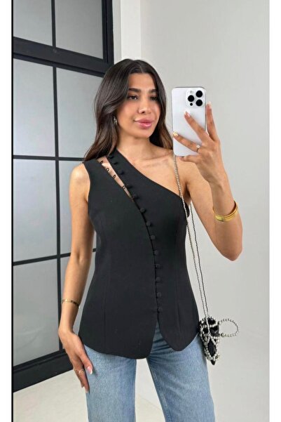 Tasarım düğmeli yelek