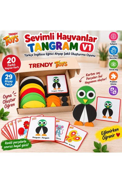 Trendy Toys Sevimli Hayvanlar Tangram V1