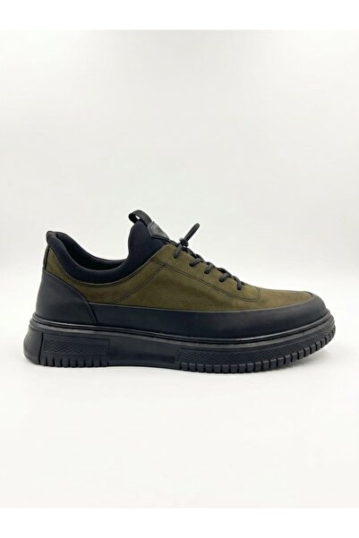 KOMCERO Genuine Leather Elastic Sports Style Daily Men's Casual Shoes K9824-2297