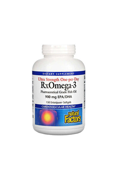 Natural Factors RxOmega-3 with Vitamin D 900mg - 150 Softgels