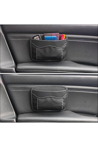 GENERAL Zql Ycsk Car Seat Side Pocket Organizer, Adhesive Mini Car Storage Ba...
