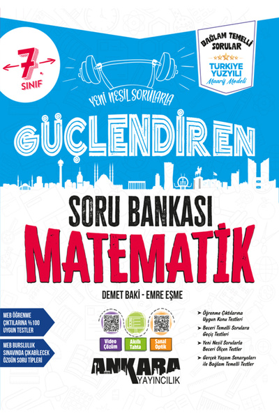 Ankara Yayıncılık 7.Sınıf Matematik Bağlam Temelli Soru Bankası Güncel Son baskı