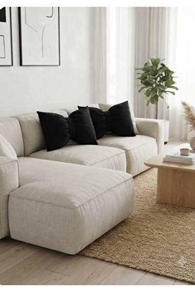 BZC HOME 2 li dekoratif fiyonklu yastık 35\45