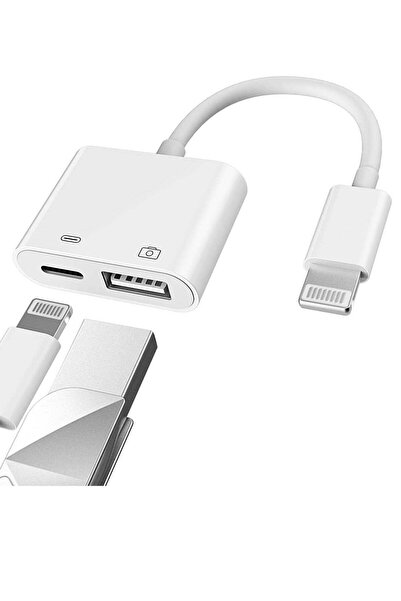 Arabest Lightning Male to USB Female OTG Adapter and Charger Cable for iPhone...
