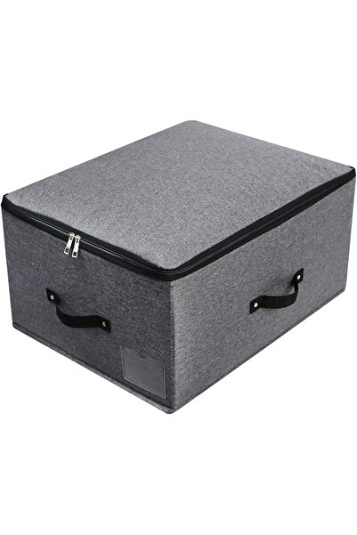 GENERAL Foldable Lidded Storage Bin with Divider Board, 4 Handles, Zipper lid...