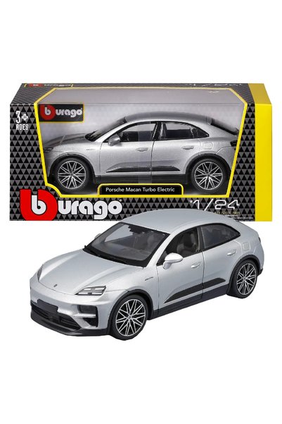 BBURAGO 1:24 Porsche Macan Turbo Ηλεκτρικό Ασημί