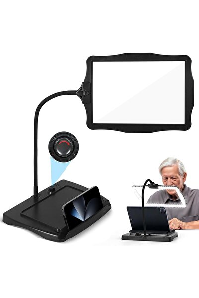 Arabest Magnifying Lamp with Light and Stand,50 Dimmable LEDs,Flexible Goosen...