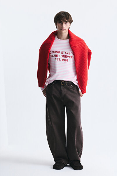 VAMOSCLO Oversize Striped Sweatshirt