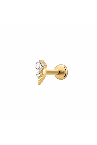 Munels Titanyum Zirkon Taşlı Çiçek Model Mini Piercing - Tragus, Flat, Helix ...