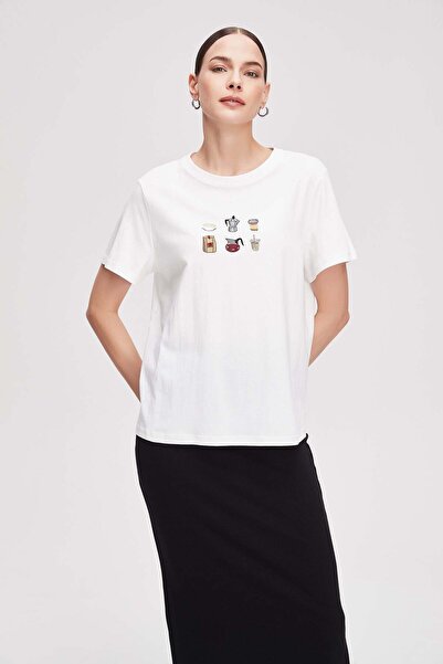 Livia Women's Printed Half-Sleeve Top