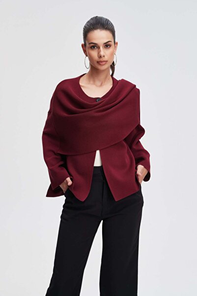 Livia Women's Waist-Length Plain Long-Sleeve Top