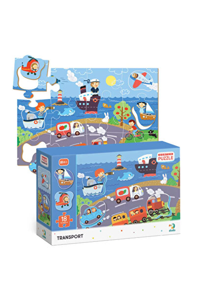 dodotoys Dodo Games Παζλ Ταξινόμησης Οχημάτων Μεταφοράς - Παζλ Οχημάτων 18 τε...