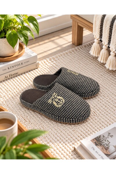 Moda Frato 3'LÜ PAKET PRESTIJ Erkek Terlik Ev Terliği Kışlık Yumuşak Tabanlı