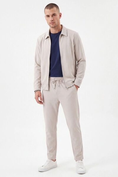 EXSPORT Men's Zippered Pants and Jacket Set