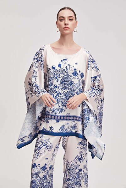 Livia Women's Patterned Butterfly-Sleeve Blouse