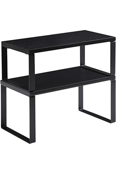 AZONEE Cabinet Shelf Organizer, Set of 2 Stackable Spice Racks for Kitchen, B...