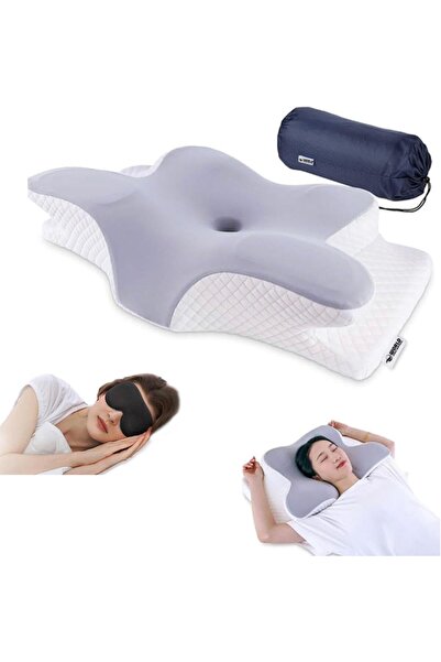 Arabest Butterfly Shape Memory Foam Cervical Pillow for Neck and Shoulder Pai...