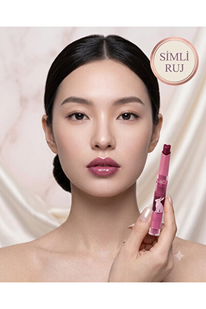 Kozmetik Magic Glitter Lipstick & Moisturizing Lip Gloss - Aristocratic - Hea...