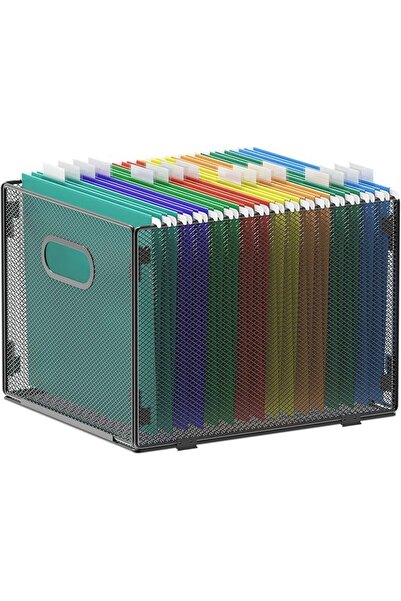 Samstar Samstar Hanging File Organizer, Mesh File Folder Box, File Organizer ...
