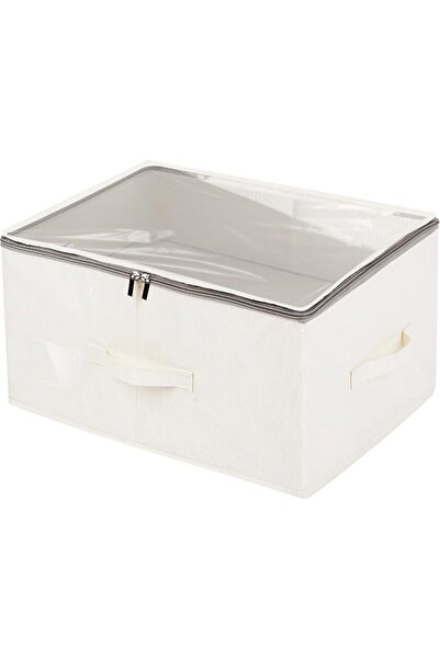 GENERAL Durable See-through Storage Box Bins with Dual Handles and zipper Lid...