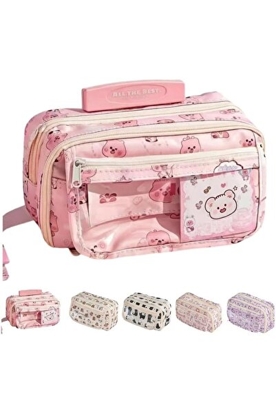 GENERAL Cute Kawaii Pencil Case Pouch Cartoon Pen Box Holder Organizer for Of...