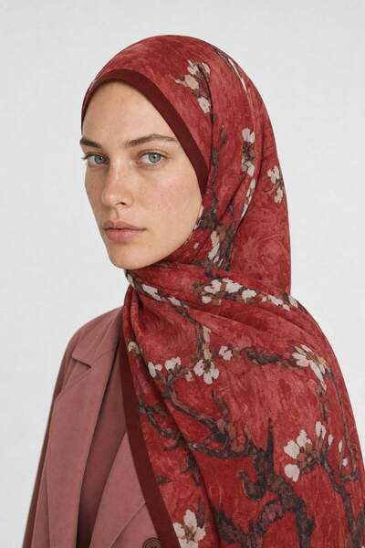Mooncorn Azure Desen Hebei Silk Shawl