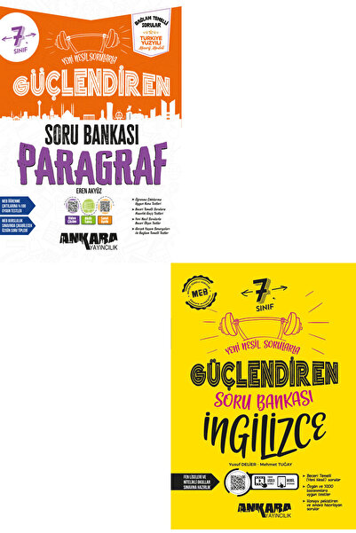 Ankara Yayıncılık 7.Sınıf Paragraf İngilizce Bağlam Temelli Soru Bankası Günc...
